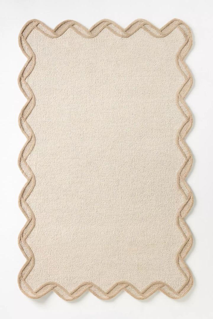 Neutral Scalloped Rugs