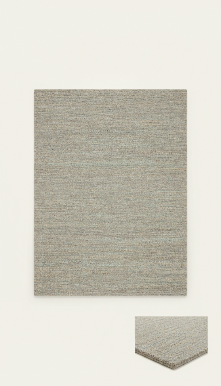 Stone Grey Premium Wool Rug