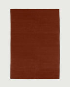 Luxury Rust Brown Hand Tufted  Rug – Minimal Contemporary Floor Carpet