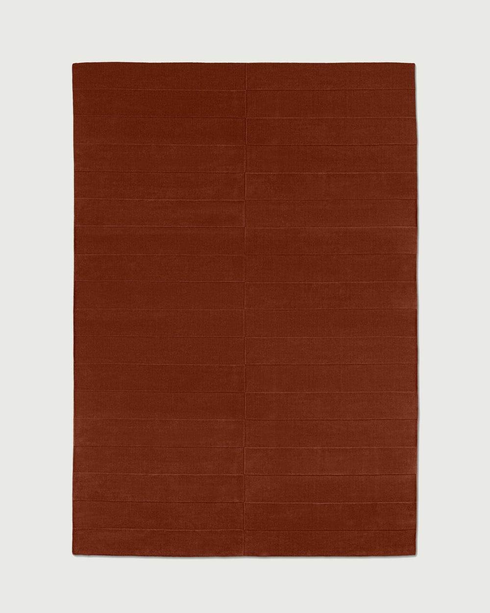Luxury Rust Brown Hand Tufted  Rug – Minimal Contemporary Floor Carpet