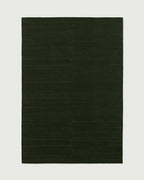 Emerald Forest Green Handmade Tufted Wool Rug – Luxury Solid Modern Carpet for Hall and Bedroom