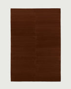 Hand Tufted Brown Wool Rug – Modern Solid Minimalist Area Rug for Living Room & Bedroom