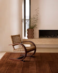 Hand Tufted Brown Wool Rug – Modern Solid Minimalist Area Rug for Living Room & Bedroom
