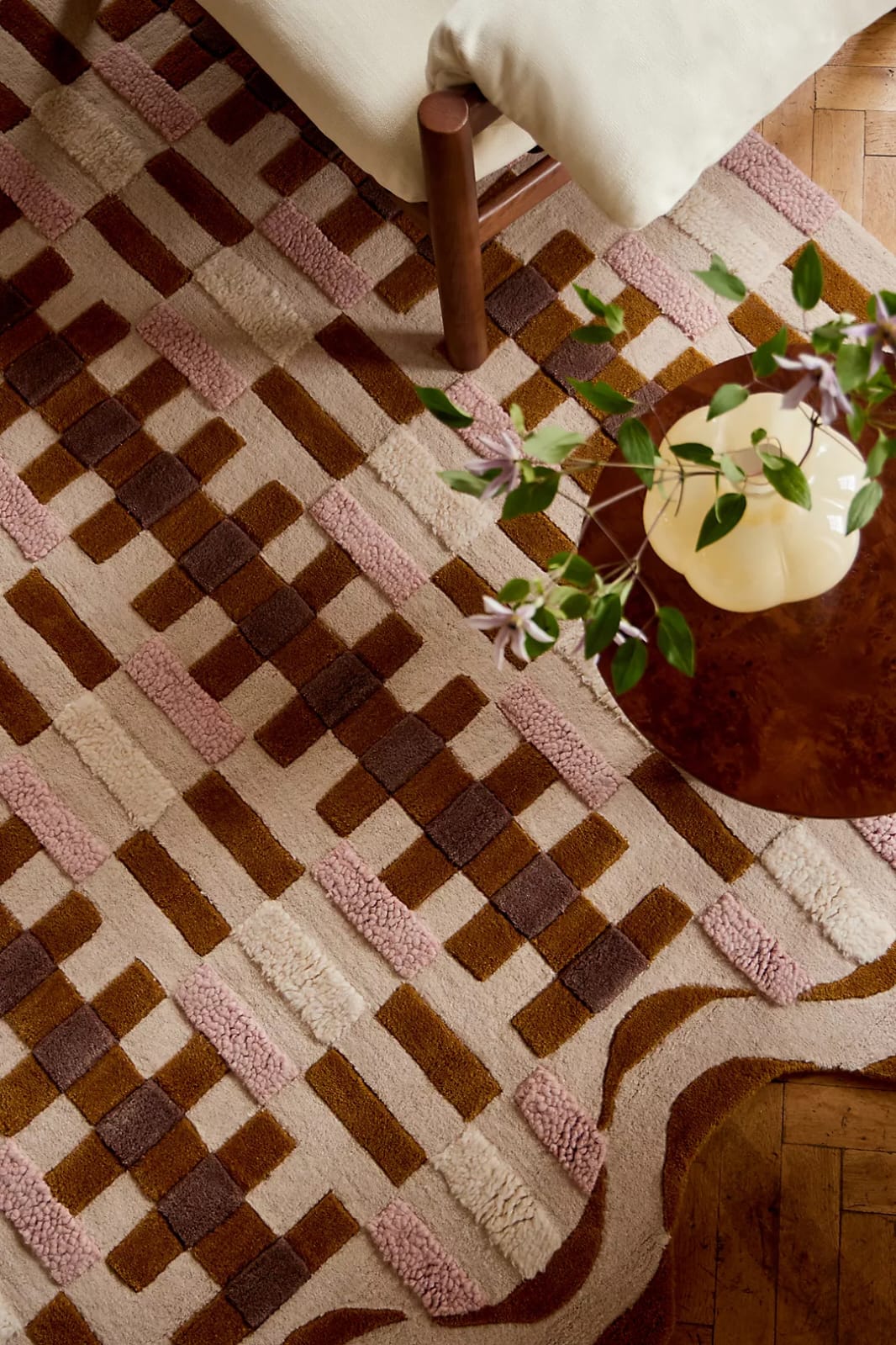 Hand Tufted Wool Rug – Modern Solid Luxury Area Rug for Living Room, Bedroom, Hallway & Office