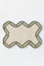 Hand Tufted Scalloped Wool Rug – Modern Neutral Area Rug | Custom Size Handmade Carpet for Living Room & Bedroom