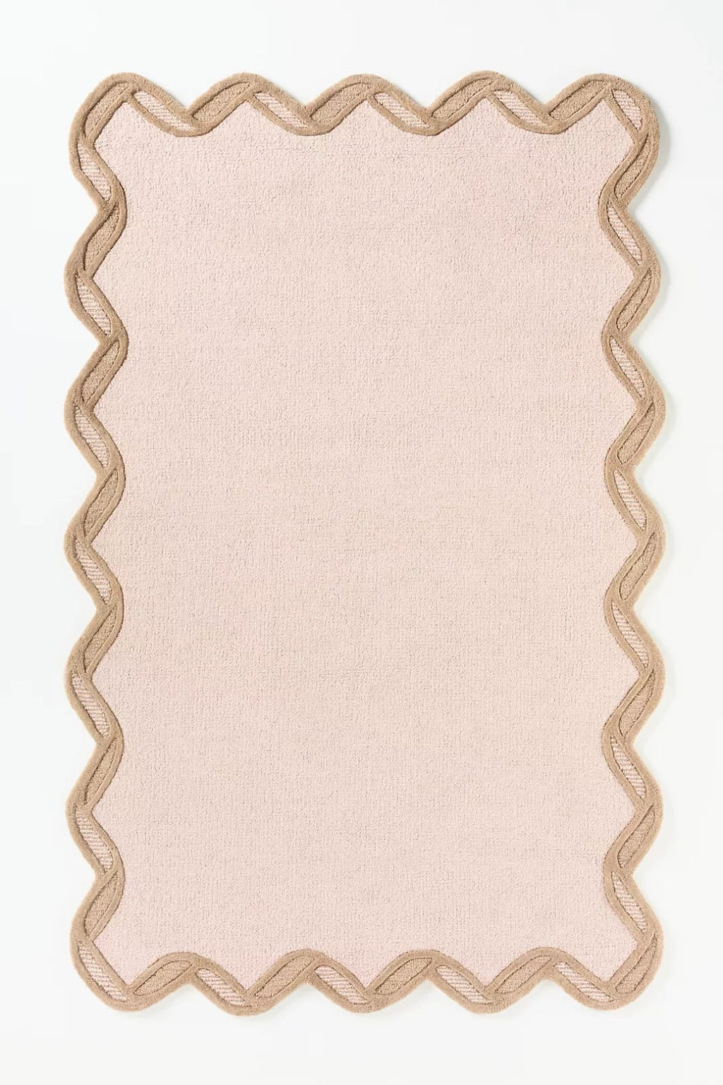 Hand Tufted Wool Rug | Cream Beige Area Rug | Luxury Living Room & Bedroom Carpet