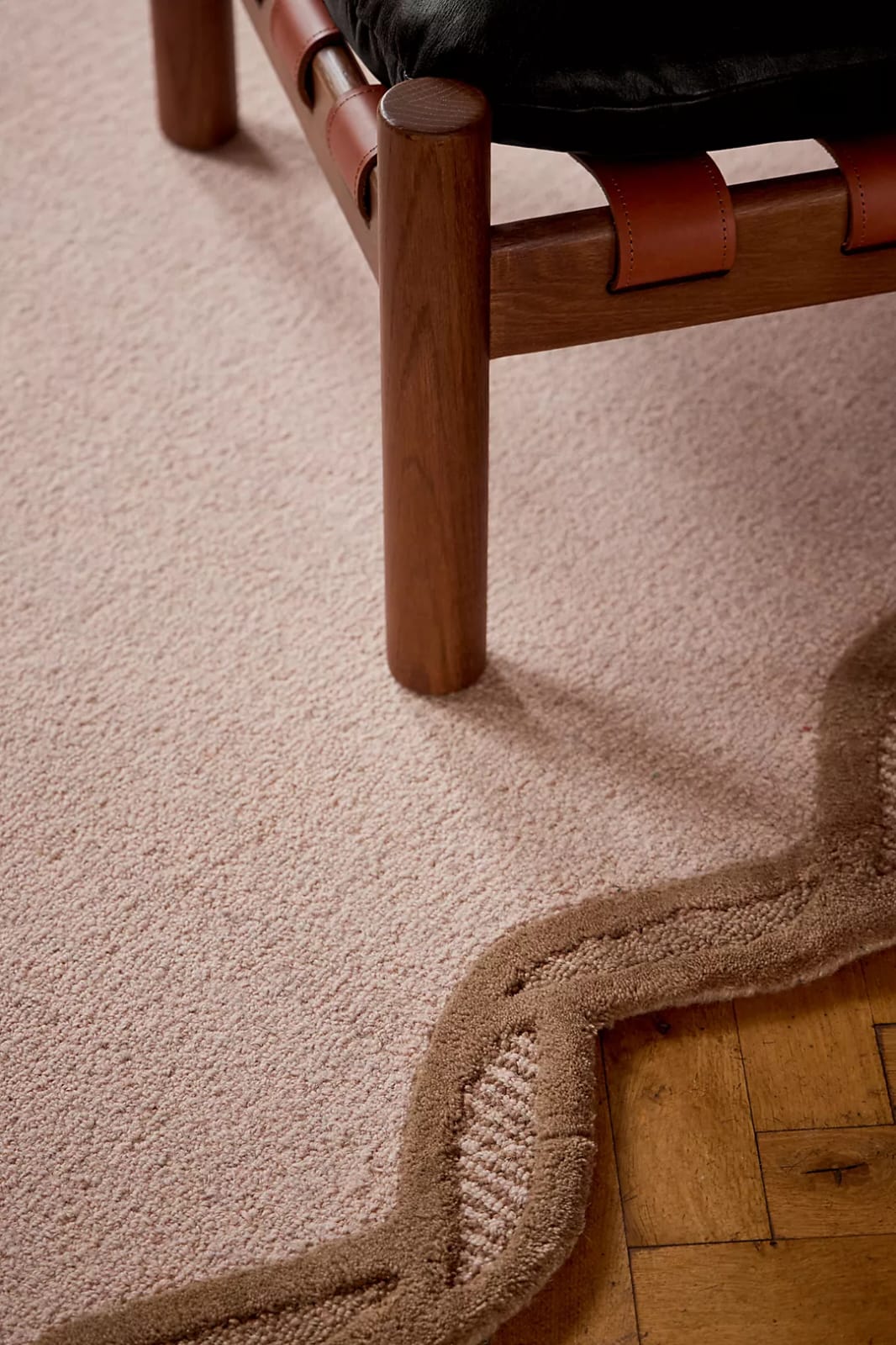 Hand Tufted Wool Rug | Cream Beige Area Rug | Luxury Living Room & Bedroom Carpet