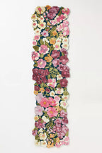 Luxury Floral Hand Tufted Wool Area Rug – Pink Botanical Handmade Carpet