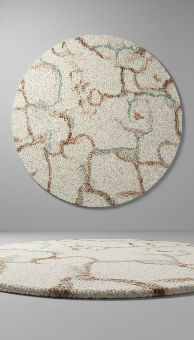 Ivory Wool Hand-Tufted Rug