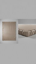 Soft Taupe Silk-Blend Rug